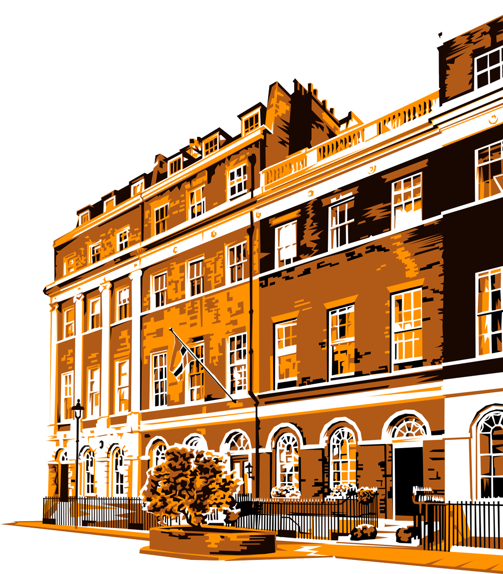 Illustration of Burlingtons office